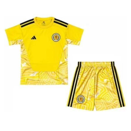 Kit Infantil Escócia Amarelo Goleiro Copa 2026/27 Unissex