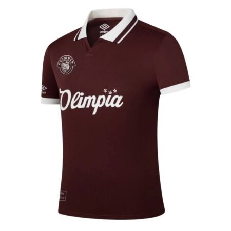 Camisa CD Olímpia Vermelho Bordô 2026/27 Especial Retrô Masculina