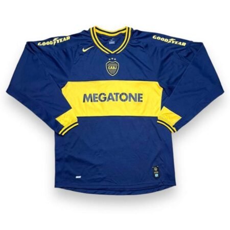 Camisa Boca Juniors Azul 2006/07 Home Manga Longa Megatone