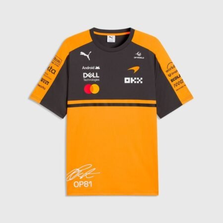 Camisa McLaren Racing F1 Laranja T-Shirt 2026/27 Oscar Piastri Masculina