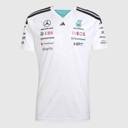 Camisa Mercerdes Benz AMG F1 Branca 2026/27 Team Masculina