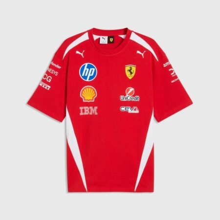 Camisa Scuderia Ferrari F1 Driver Vermelha 2026/27 T-Shirt Masculina
