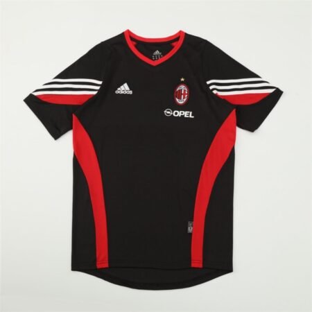 Camisa AC Milan Preta 2003/04 Treino Opel Masculina