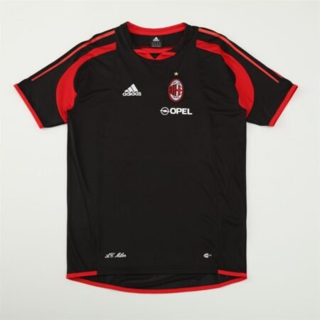 Camisa AC Milan Preta 2004/05 Treino Opel Masculina