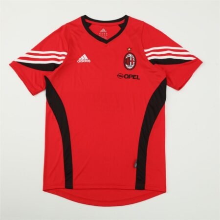 Camisa AC Milan Vermelha 2003/04 Treino Opel Masculina