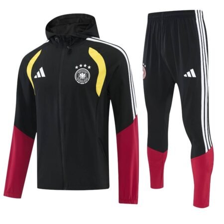 Conjunto Treino Alemanha Calça e Jaqueta C/Capuz Preto 2026/27 Masculina