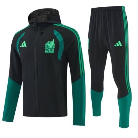 Conjunto Treino México Calça e Jaqueta C/Capuz Preto 2026/27 Masculina