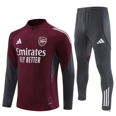 Conjunto Treino Arsenal Calça e Jaqueta Vinho 2025/26 Masculina