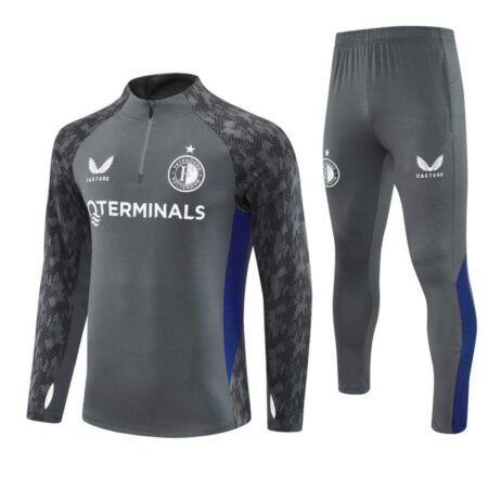 Conjunto Treino Feyenoord Calça e Jaqueta Cinza2025/26 Masculina
