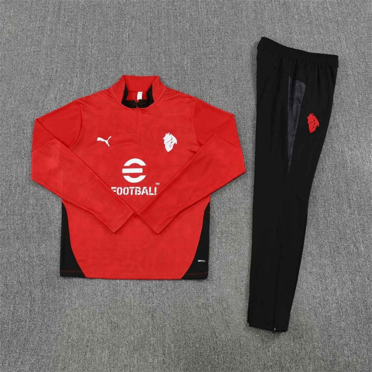 kit-treino-ac-milan-2025-26-vermelho-preto-masculino (2) Conjunto Treino Ac Milan Calça e Jaqueta Vermelha 2025/26 Masculina