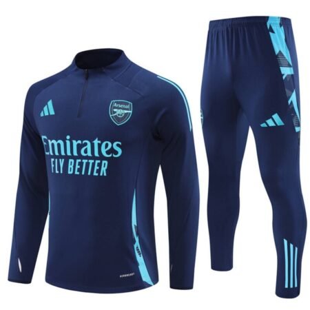 Conjunto Treino Arsenal Calça e Jaqueta Azul Escuro 2024/25 Masculina