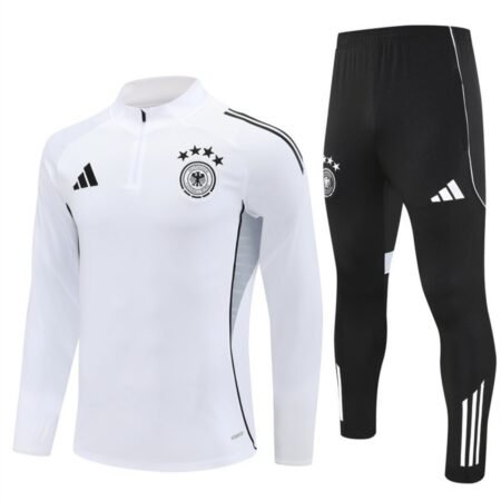Conjunto Treino Alemanha Calça e Jaqueta Branco 2025/26 Masculina