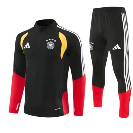 Conjunto Treino Alemanha Calça e Jaqueta Preto/Vermelho 2026/27 Masculina