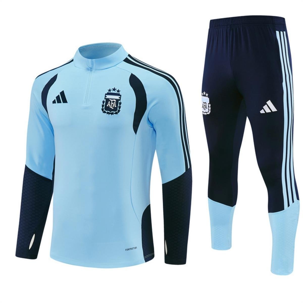 kit-treino-argentina-2026-27-azul-claro-escuro-masculino Conjunto Treino Argentina Calça e Jaqueta Azul Claro 2026/27 Masculina