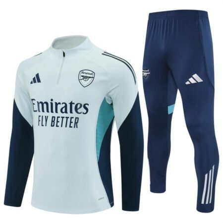 Conjunto Treino Arsenal Calça e Jaqueta Azul Claro 2025/26 Masculina