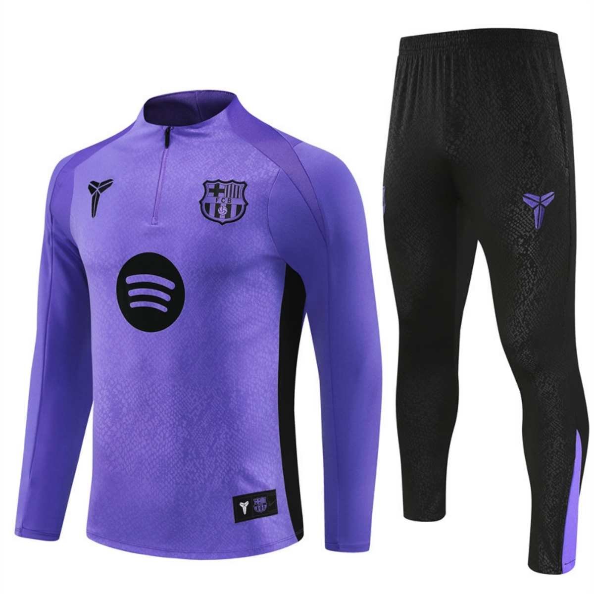 kit-treino-barcelona-2025-26-lilas-masculino Conjunto Treino Barcelona Calça e Jaqueta Kobe Bryant 2025/26 Roxo Masculina