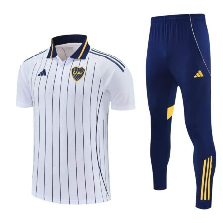 Conjunto Viagem Boca Juniors Camisa Polo e Calça Branco 2026/27 Masculino