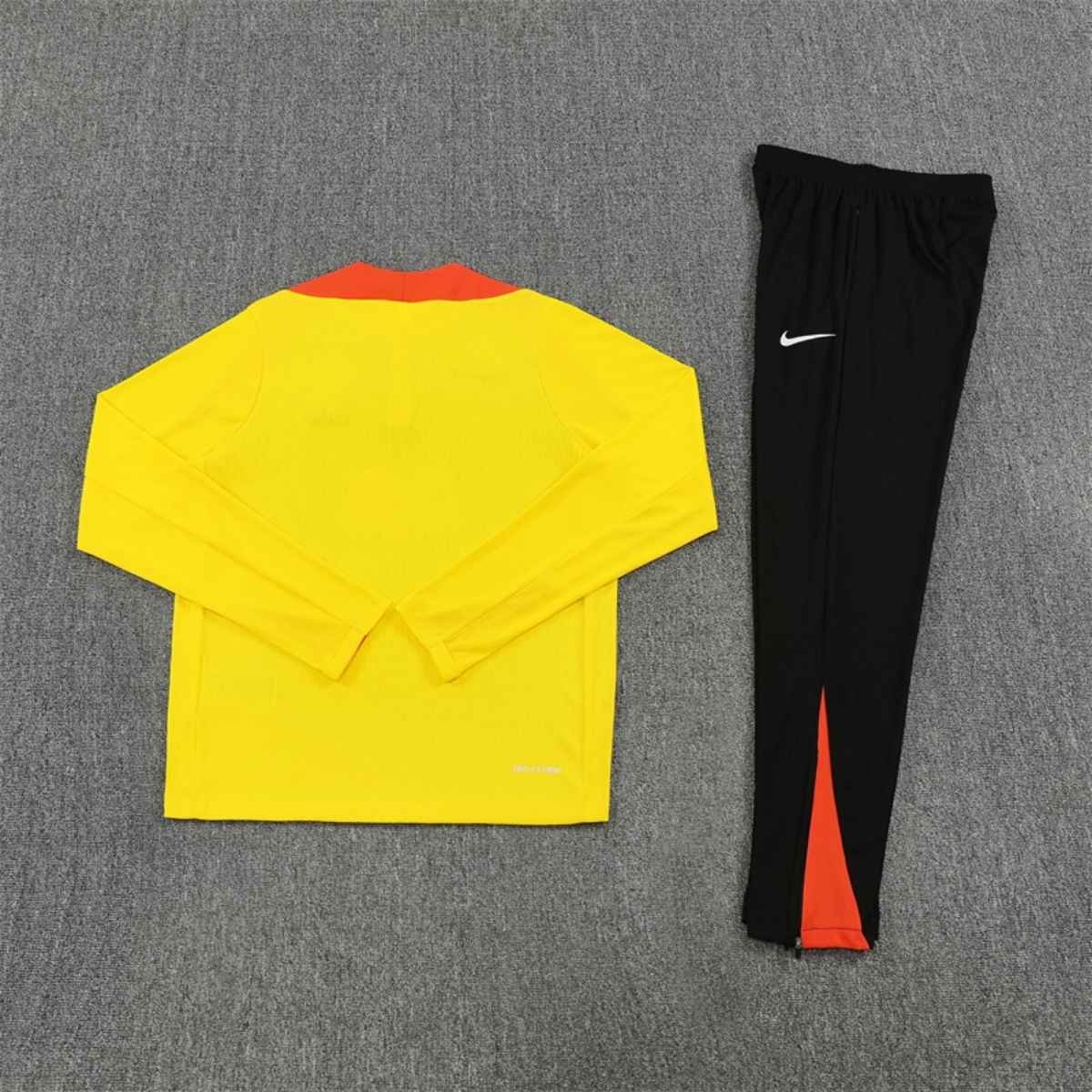 kit-treino-brasil-2025-26-amarelo-preto-masculino (3) Conjunto Treino Brasil Calça e Jaqueta Amarelo 2025/26 Jogador