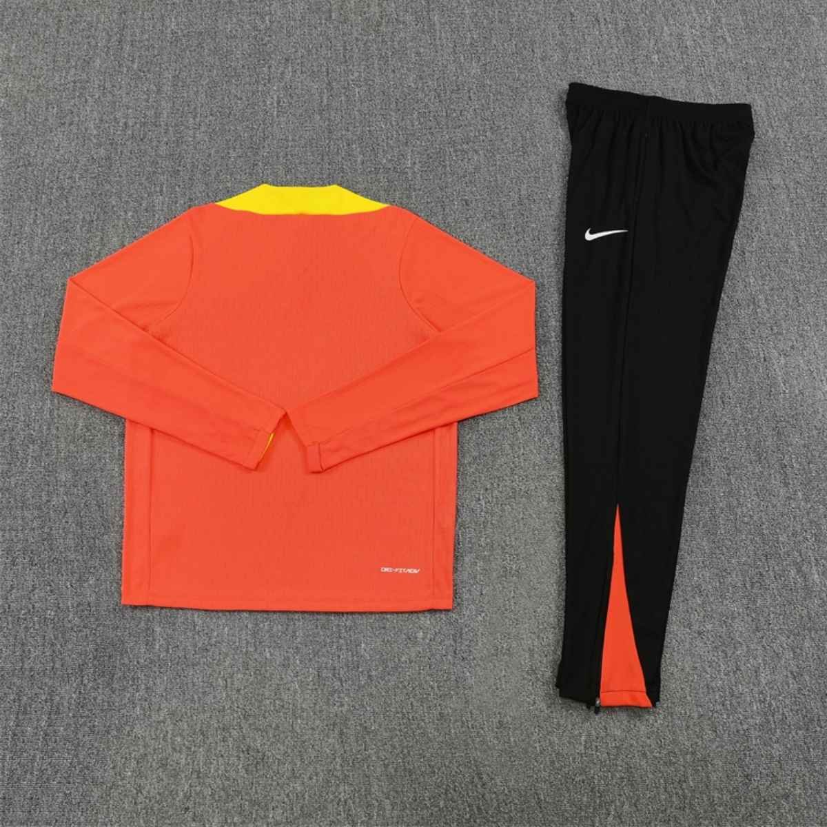 kit-treino-brasil-2025-26-laranja-preto-masculino (2) Conjunto Treino Brasil Calça e Jaqueta Laranja 2025/26 Jogador