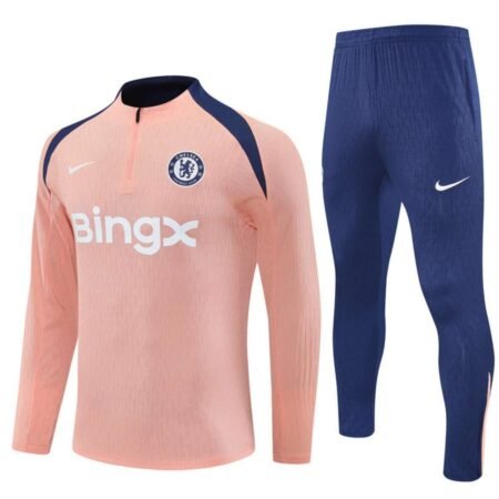 Conjunto Treino Chelsea FC Calça e Jaqueta Rosa 2025/26 Masculina