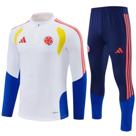 Conjunto Treino Colômbia Calça e Jaqueta Branco 2026/27 Masculina