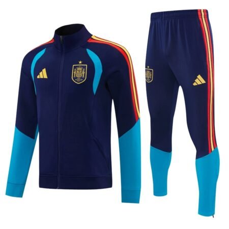 Conjunto Treino Espanha Calça e Jaqueta Azul Zíper  2026/27 Masculina