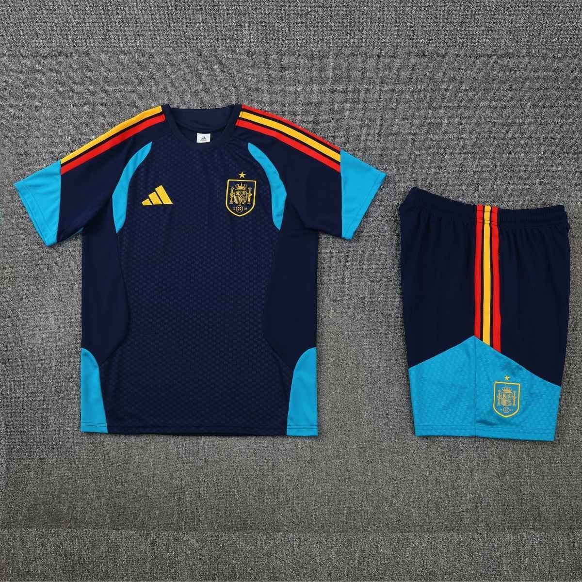 kit-treino-espanha-2026-27-azul-masculino (6) Kit Treino Espanha Short e Camisa Azul Escuro 2026/27 Masculina