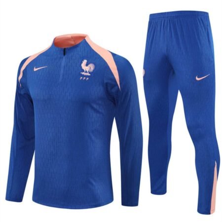 Conjunto Treino França Calça e Jaqueta Azul 2025/26 Jogador