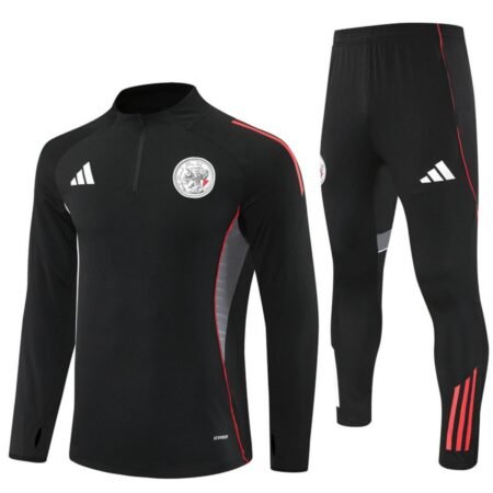 Conjunto Treino AFC Ajax Calça e Jaqueta Preto 2025/26 Masculino