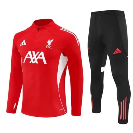 Conjunto Treino Liverpool FC Calça e Jaqueta Vermelho 2025/26 Masculina