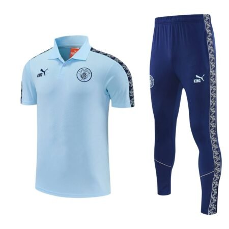 Conjunto Viagem Manchester City Camisa Polo e Calça Azul 2026/27 Masculino