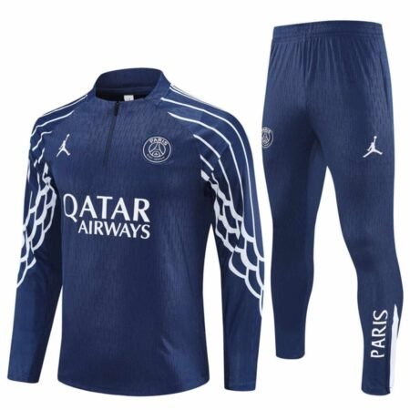 Conjunto Treino PSG Calça e Jaqueta Azul Jordan 2025/26 Jogador