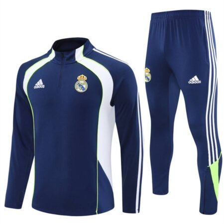 Conjunto Treino Real Madrid Calça e Jaqueta Dragão Azul/Branco 2025/26 Masculina