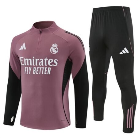 Conjunto Treino Real Madrid Calça e Jaqueta Roxo 2026/27 Masculina