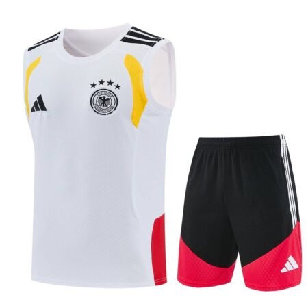 Kit Treino Alemanha Short e Camisa Regata Branco 2026/27 Masculina