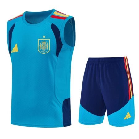 Kit Treino Espanha Short e Camisa Regata Azul 2026/27 Masculina