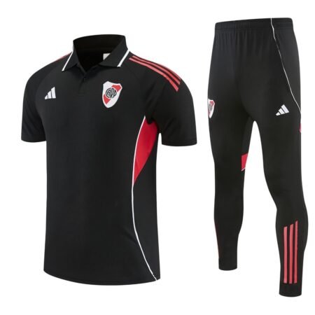 Conjunto Viagem River Plate Camisa Polo e Calça Preto 2026/27 Masculino