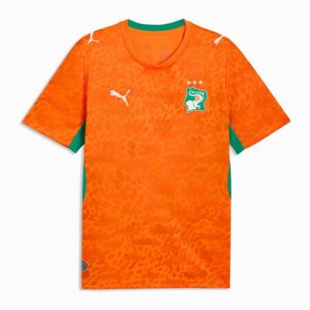 Camisa Costa do Marfim Laranja Copa 2026/27 Home I Masculina
