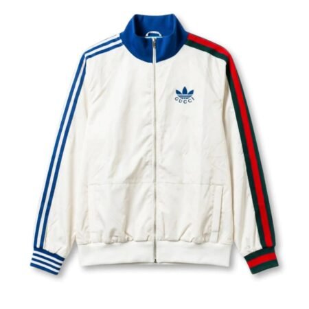 Jaqueta Gucci x Adidas Viscose Zip Up Branca Masculina