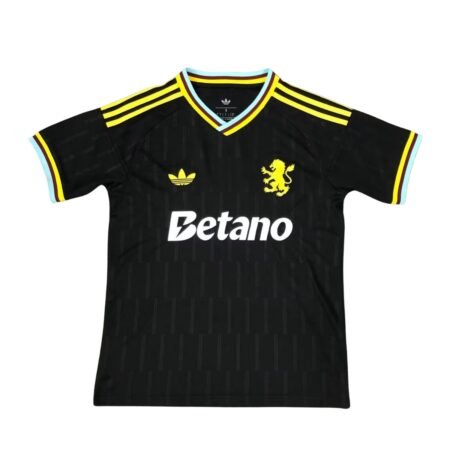 Camisa Aston Villa Preta 2026/27 Away II Masculina