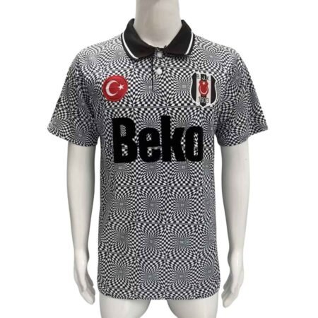 Camisa Besiktas Cinza 1991/92 Home i Beko Polo Masculina