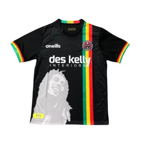 Camisa Bohemian FC Preta Bob Marley 2026/27 Masculina