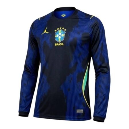 Camisa Brasil Azul Copa 2026/27 Away II Manga Longa Masculina