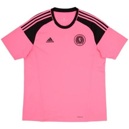 Camisa Escócia Rosa 2016/17 Away II Masculina