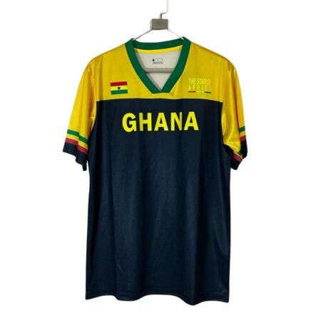 Camisa Seleção de Gana Ghana Heritage Amarela/Preta 2026/27 Masculina