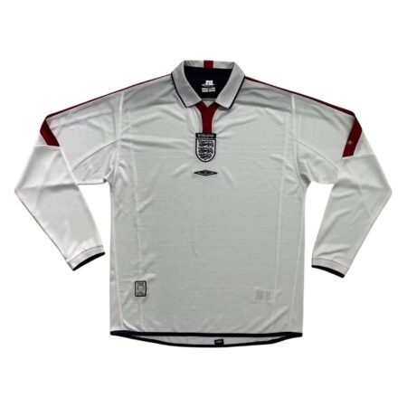 Camisa Inglaterra Branca 2004/05 Home I Manga Longa Masculina