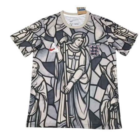 Camisa Inglaterra x Palace Cinza Copa 2026/27 Pré-jogo Masculina