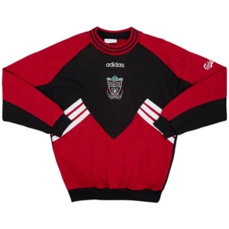 Camisa Liverpool FC Vermelha 1993/95 Retrô Manga Longa Masculina