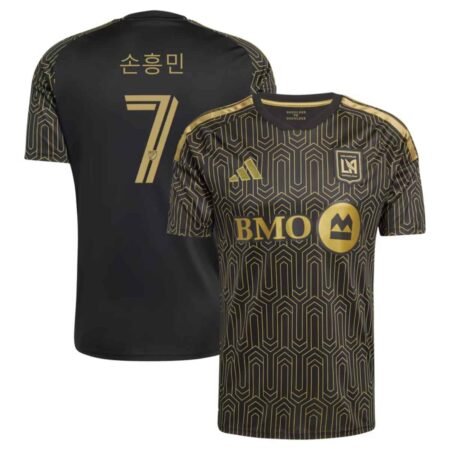 Camisa Los Angeles FC SON #7 Preta  2026/27 Away II Masculina
