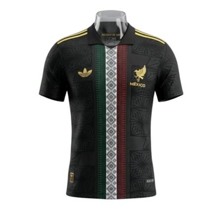 Camisa México Preta 2026/27 Especial Polo Masculina